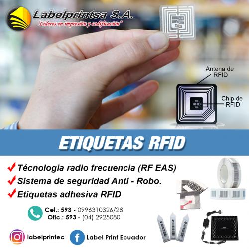 ETIQUETAS ADHESIVAS RFID ETIQUETAS DE SEGURID - Imagen 1