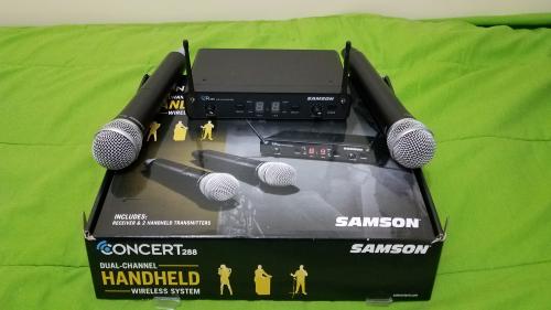 Sistema de Microfonos Inalmbricos Samson Co - Imagen 1
